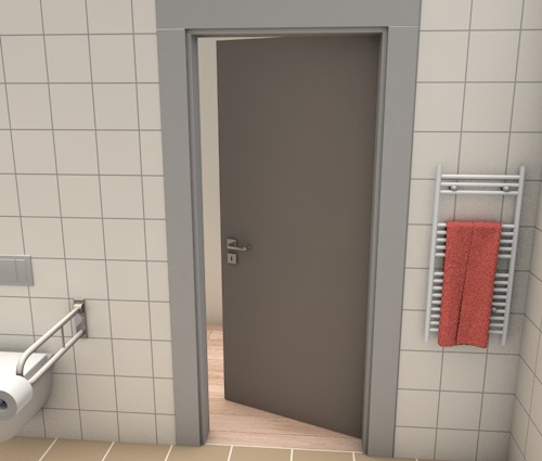 Badezimmer Tür